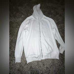 Stitch and Pine white zip up